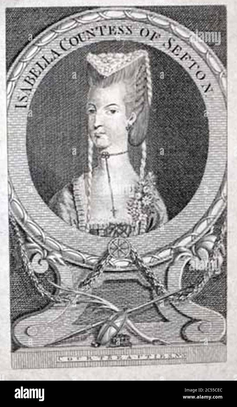 Isabella Countess of `Sefton. Stock Photo